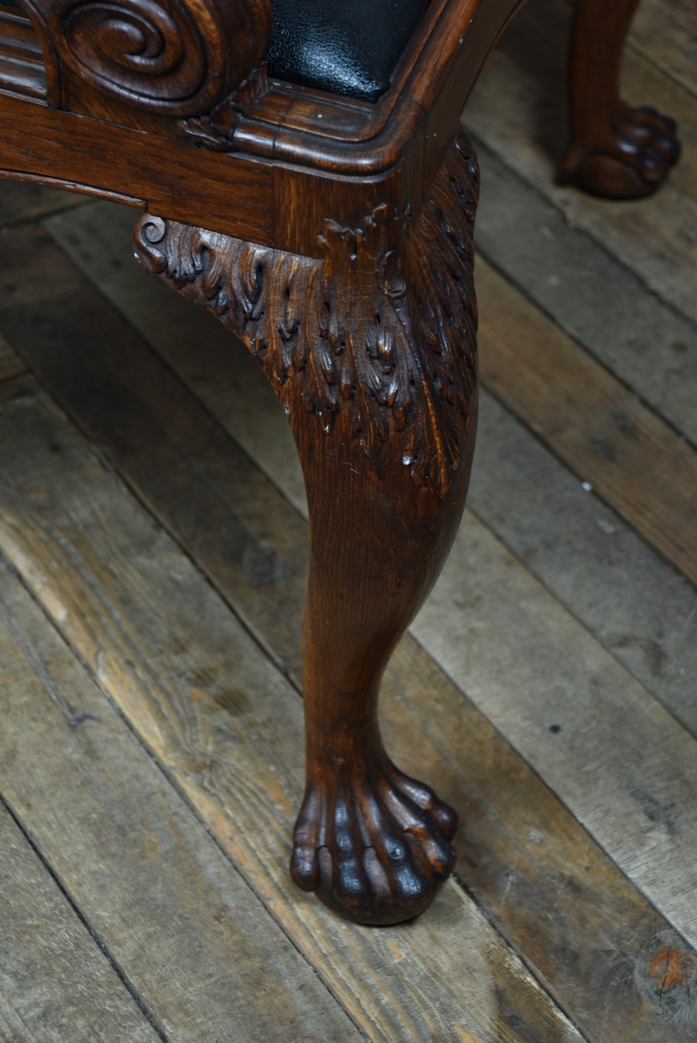 19th Century Oak Arm Chair View X