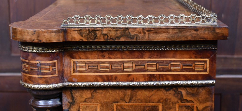 Victorian Burr Walnut Pier Cabinet/ Display Cabinet View XVII
