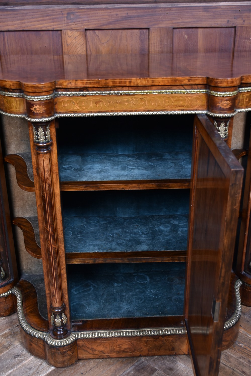 Victorian Walnut Credenza View X