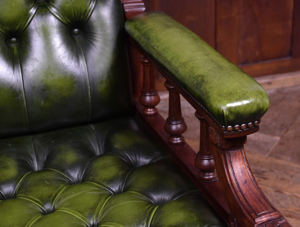  Victorian Mahogany Library Chair View V