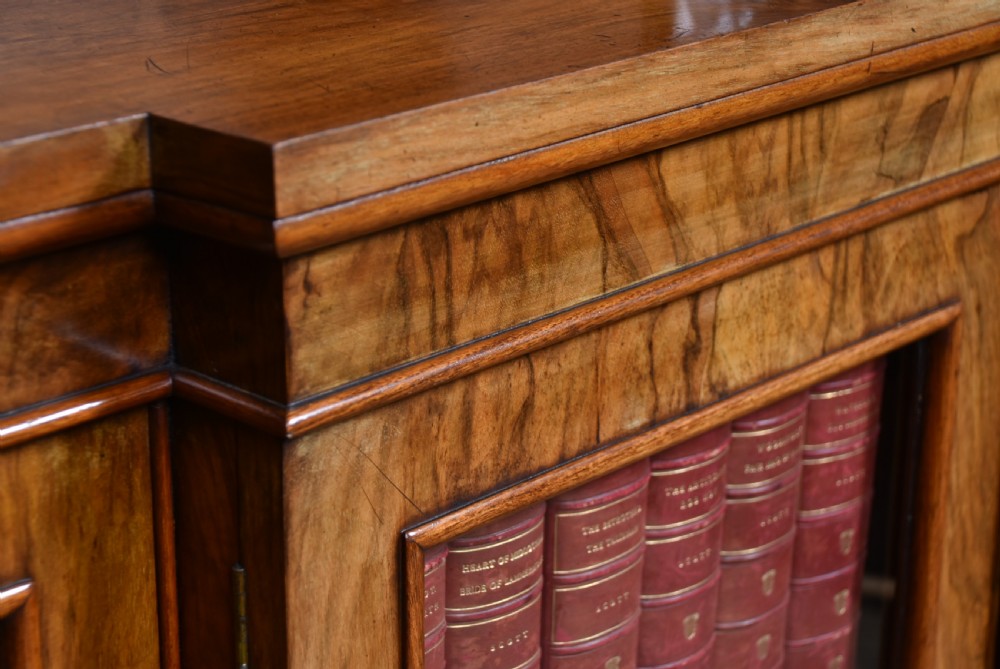Victorian Walnut Bookcase View II