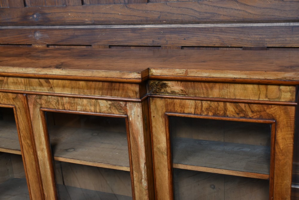 Victorian Walnut Bookcase View IV
