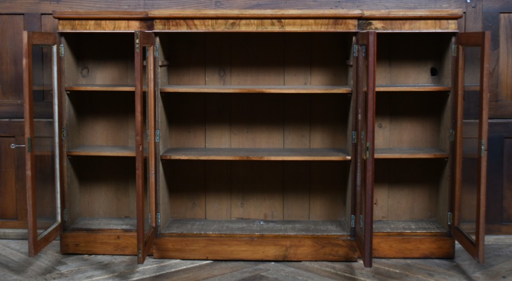 Victorian Walnut Bookcase View X