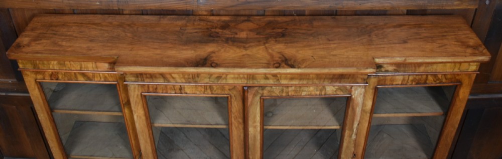 Victorian Walnut Bookcase View XI
