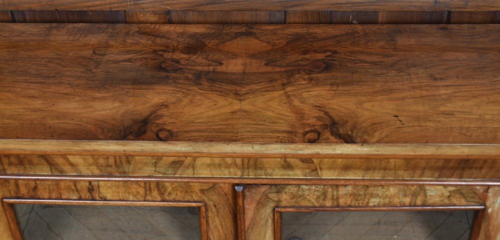 Victorian Walnut Bookcase View XII