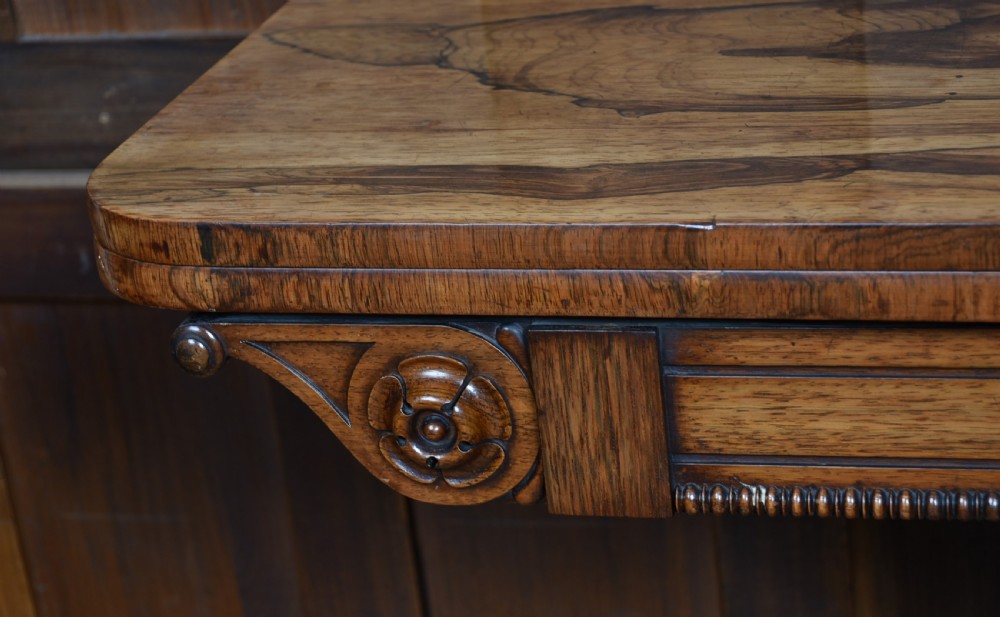 Victorian Rosewood Fold-Over Tea Table View V