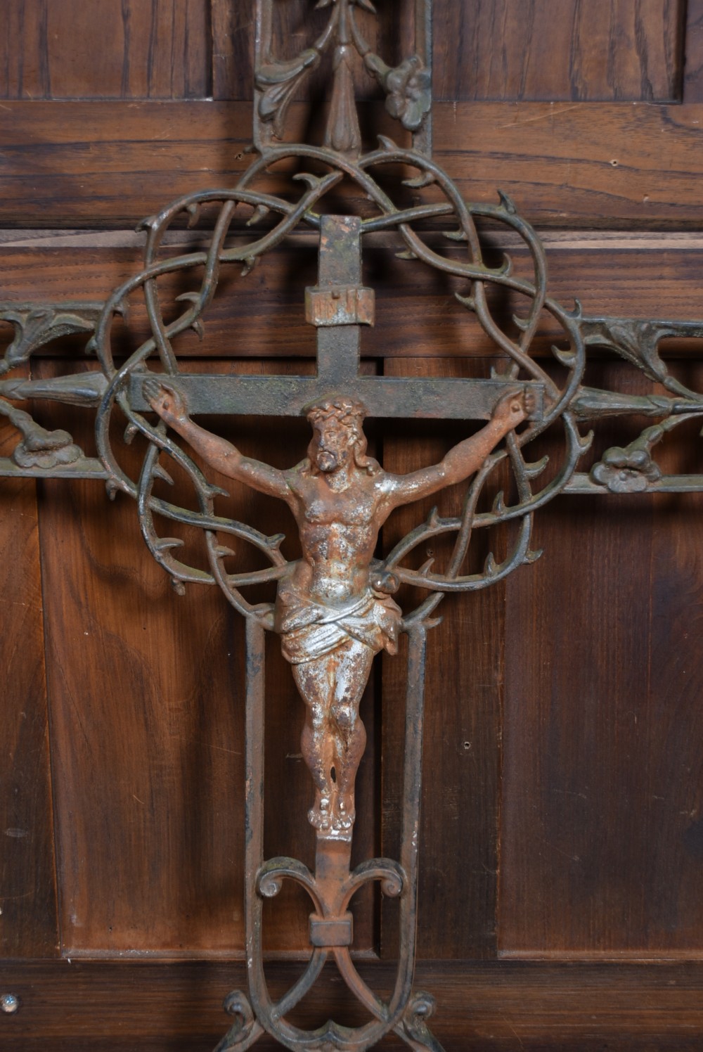 Victorian Cast-Iron Crucifix View II