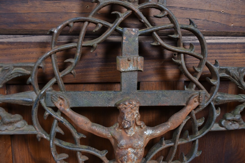 Victorian Cast-Iron Crucifix View IX