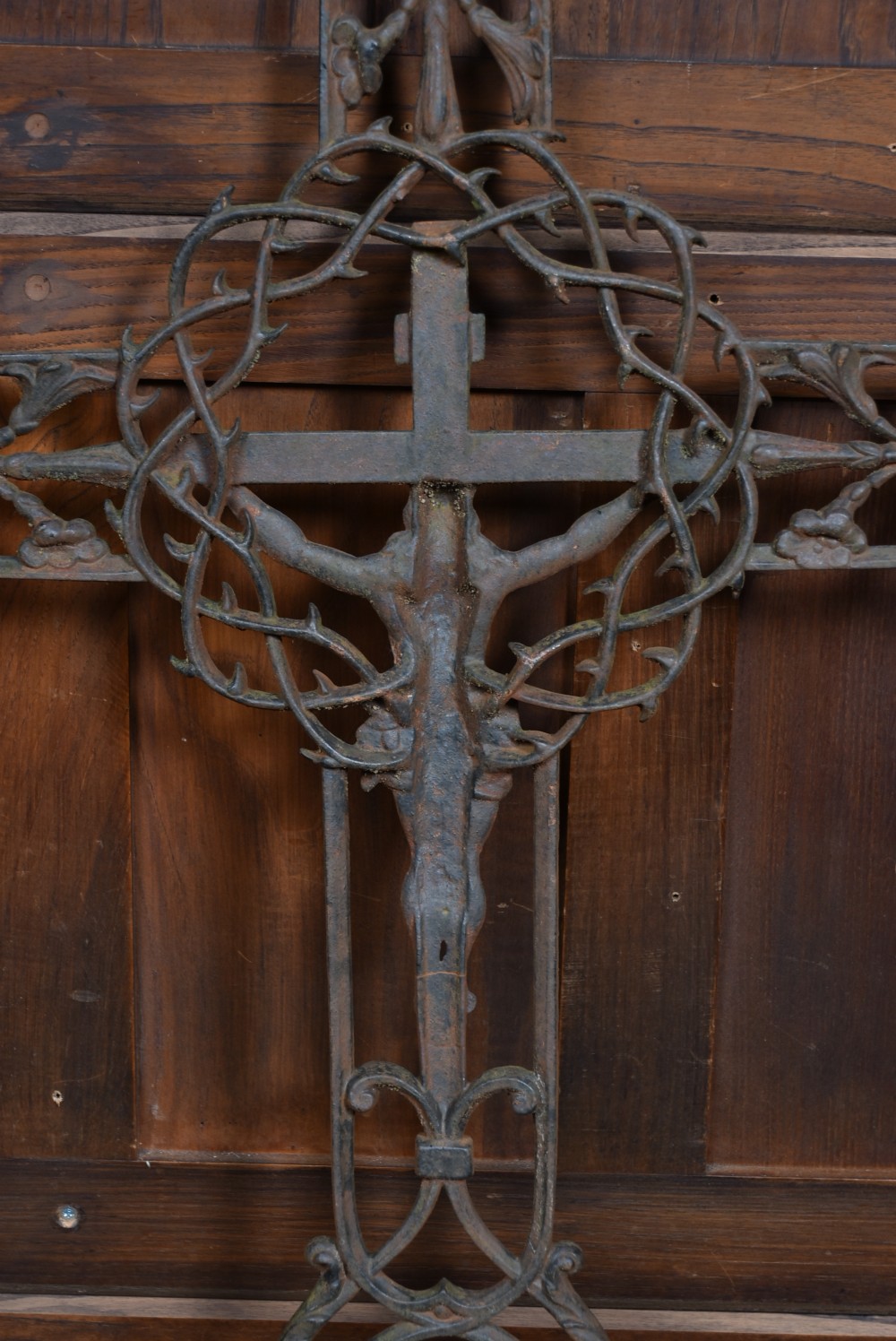 Victorian Cast-Iron Crucifix View XII