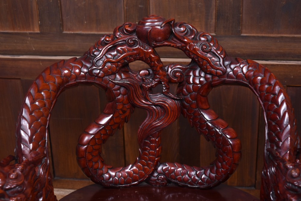 Chinese Carved Dragon Chair View VI