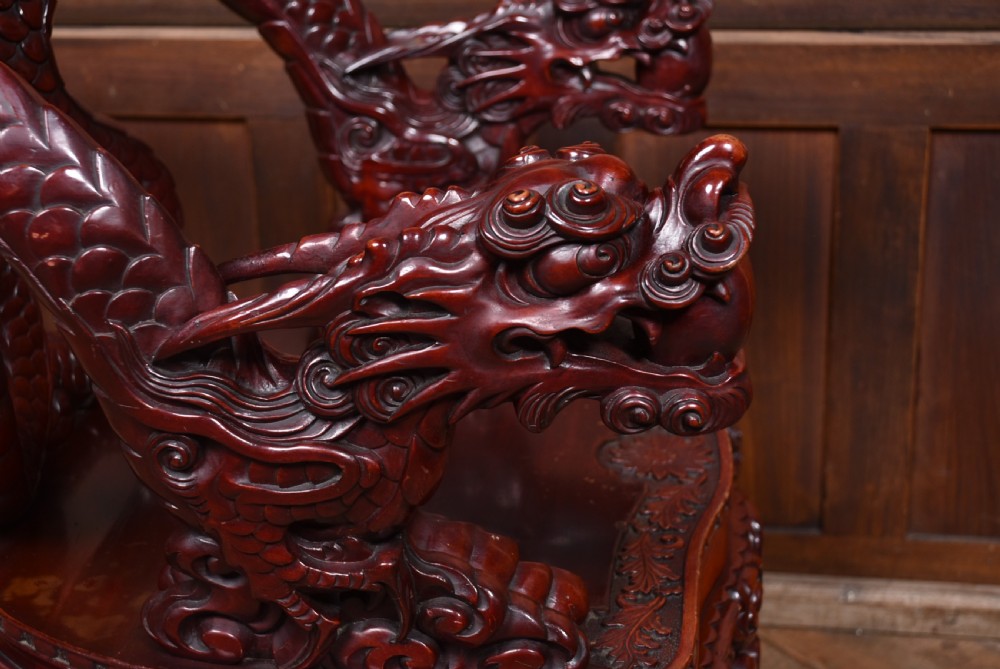 Chinese Carved Dragon Chair View VIII