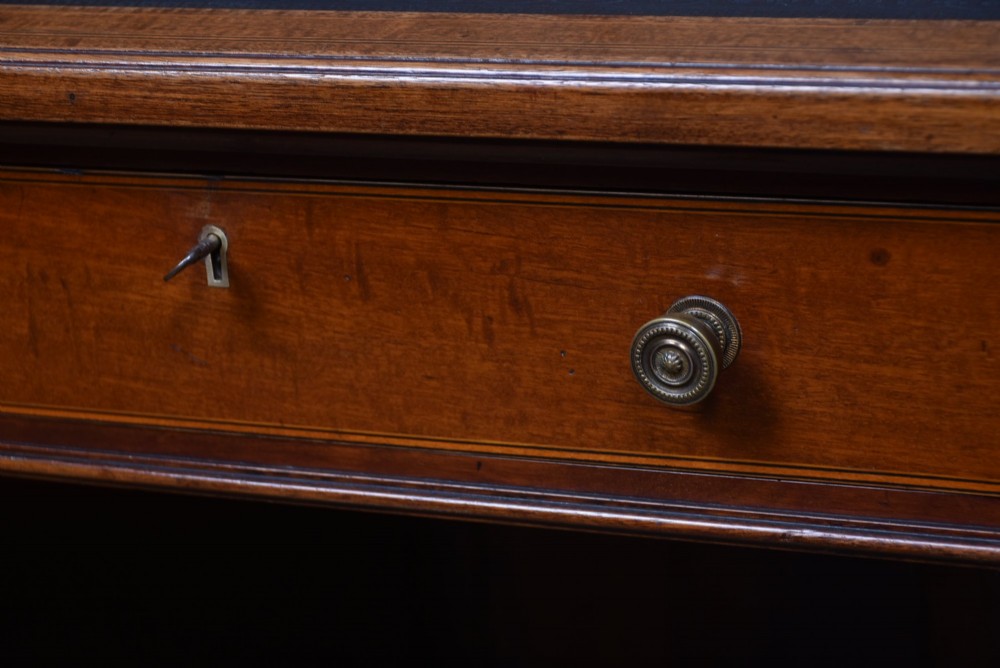 Edwardian Mahogany Knee Hole Desk View II