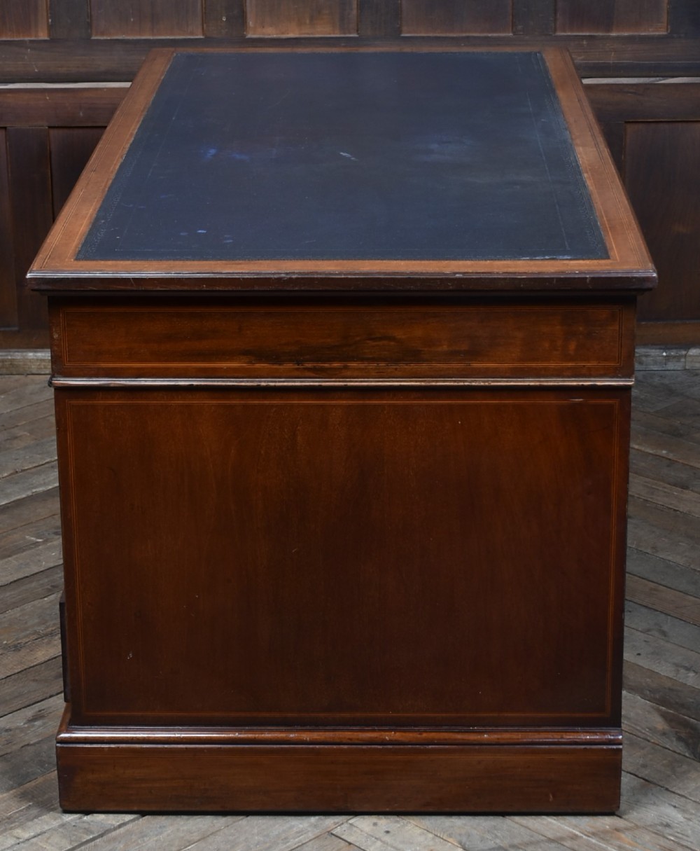 Edwardian Mahogany Knee Hole Desk View VIII