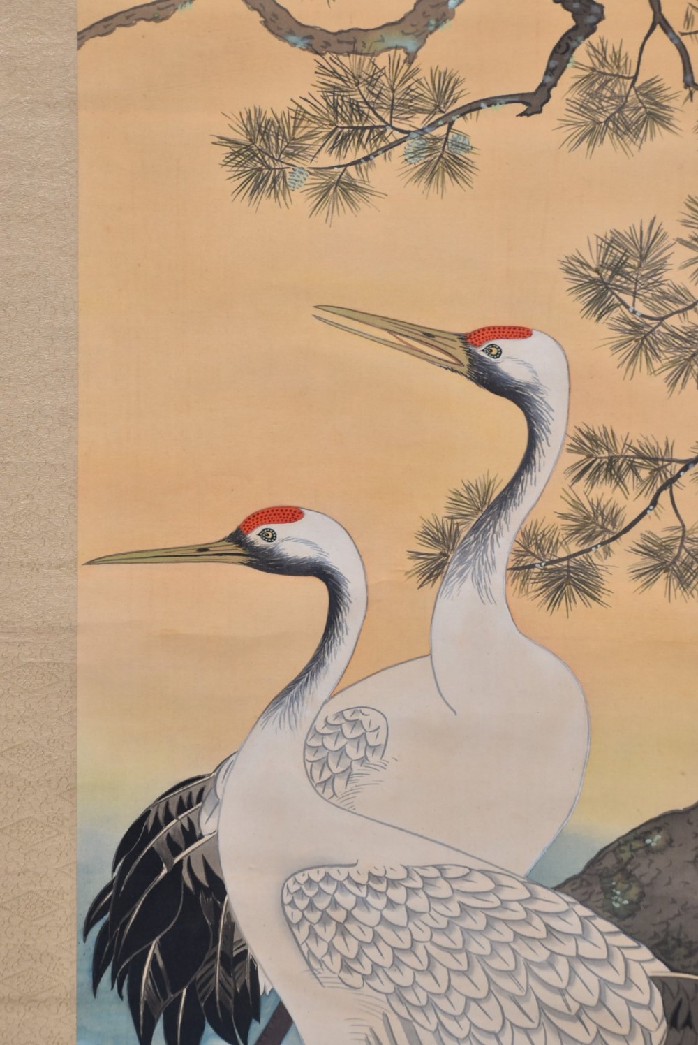 Boxed Hand Painted Japanese Scroll View III