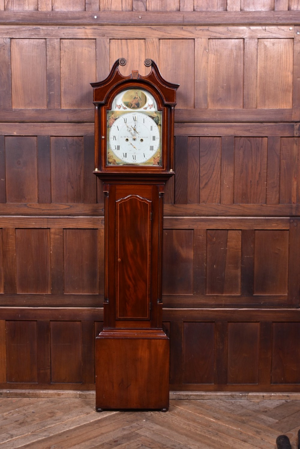 Victorian Scottish Mahogany Longcase Clock by John McNeish, Falkirk