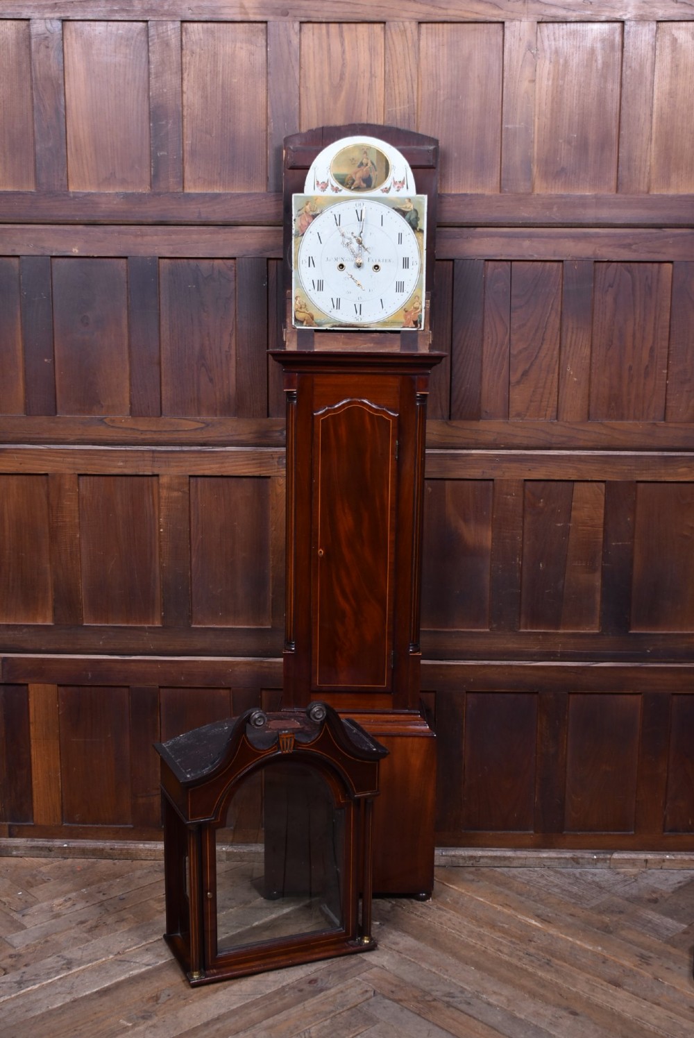 Victorian Scottish Mahogany Longcase Clock by John McNeish, Falkirk View XI