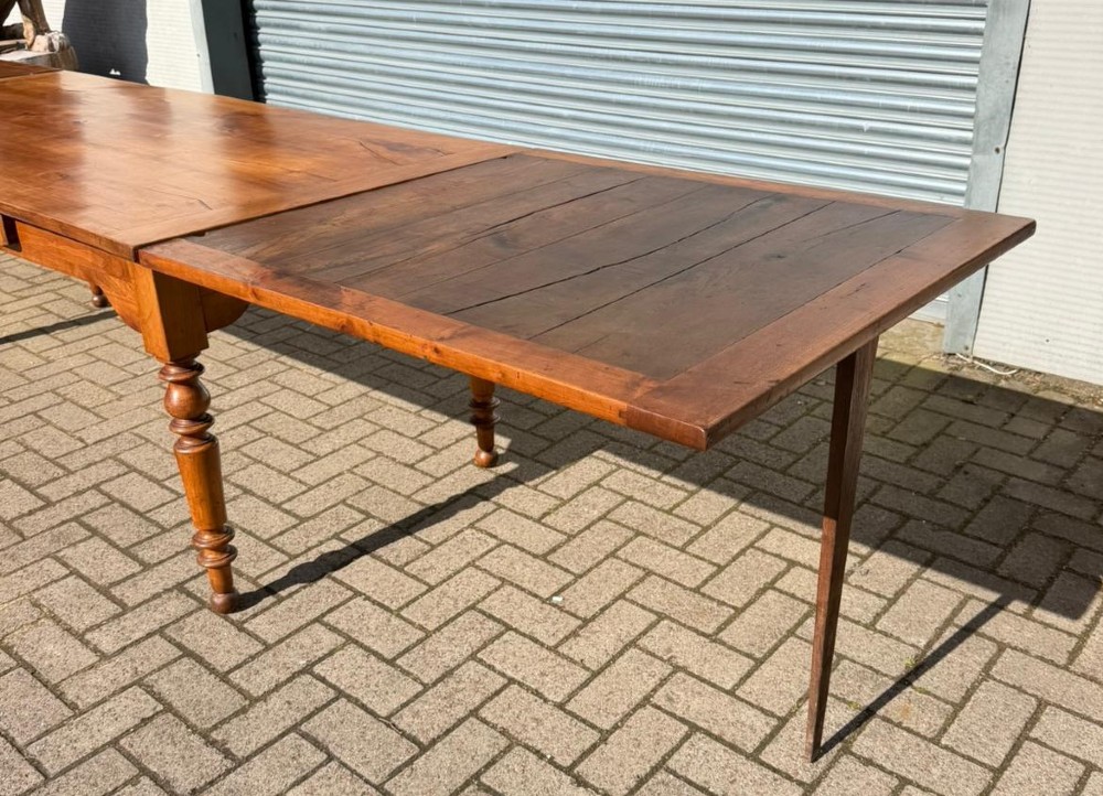 French Walnut Pull-out Dining Table View IV