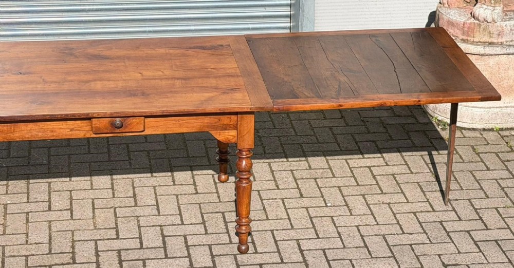 French Walnut Pull-out Dining Table View XII