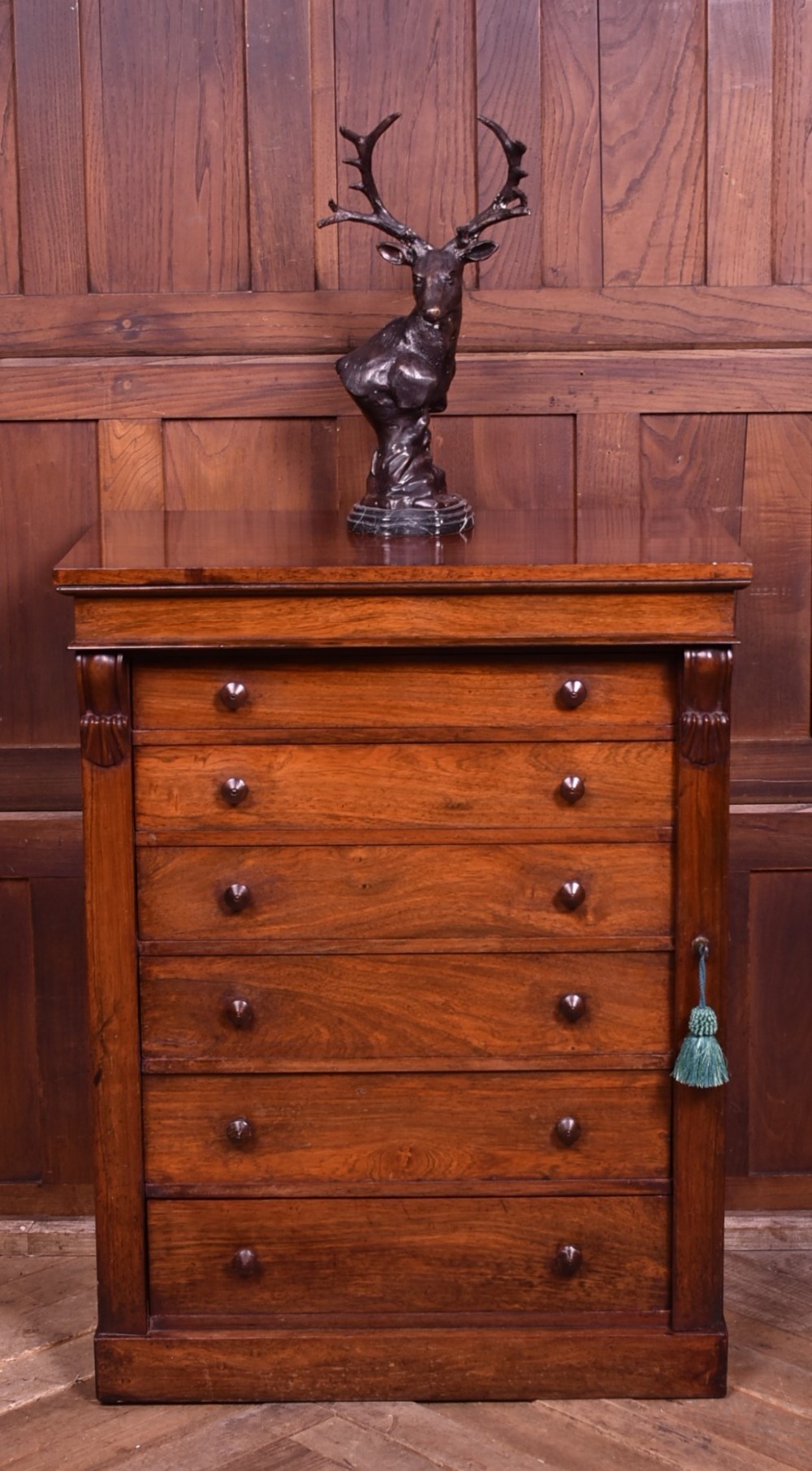 	 Victorian Rosewood Wellington Chest