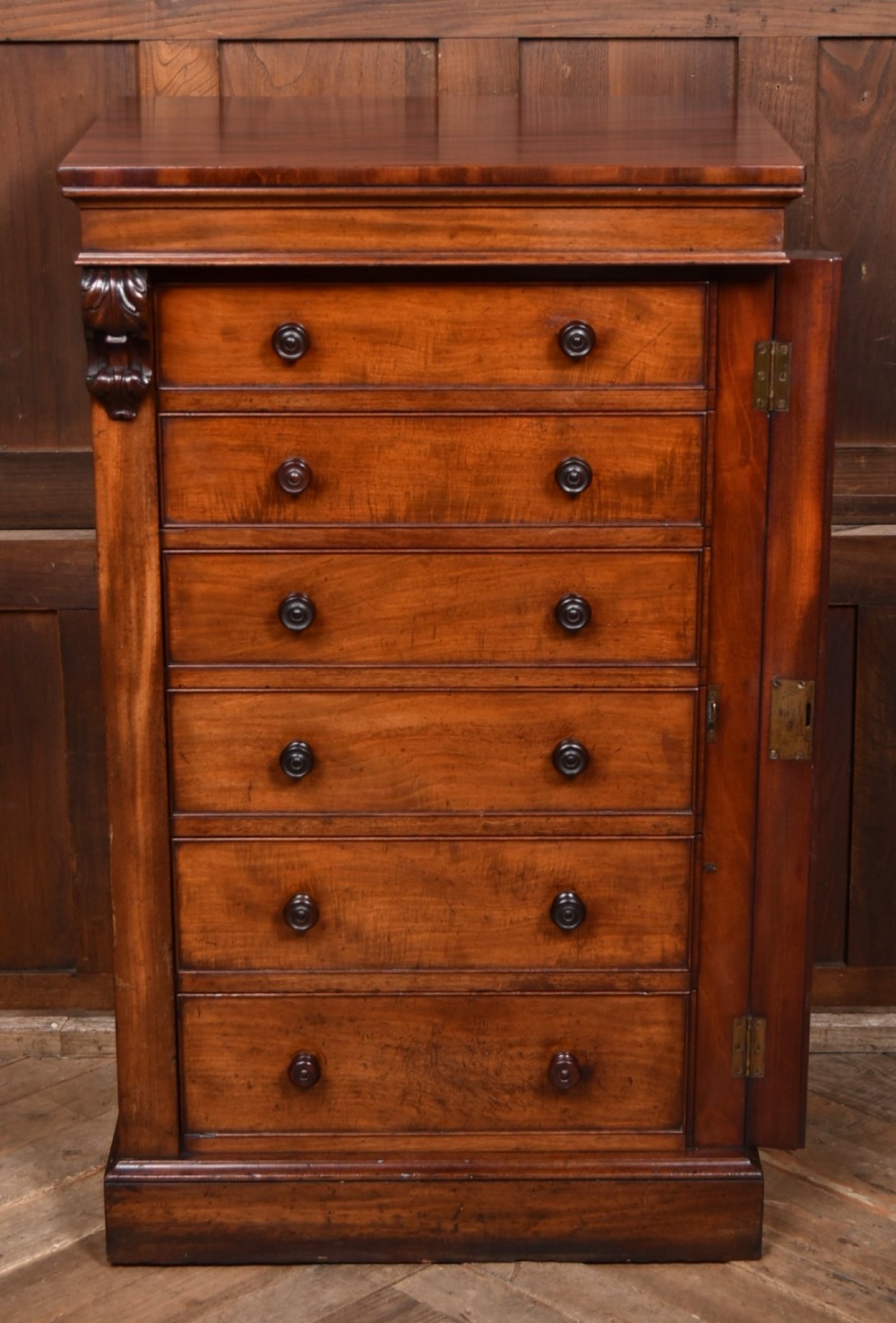 Victorian Mahogany Wellington Chest View IV