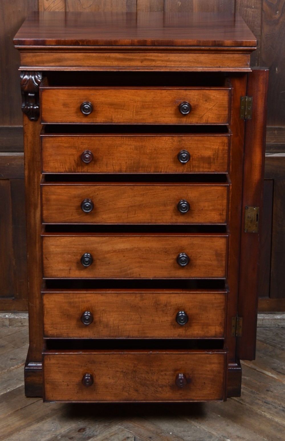 Victorian Mahogany Wellington Chest View VI
