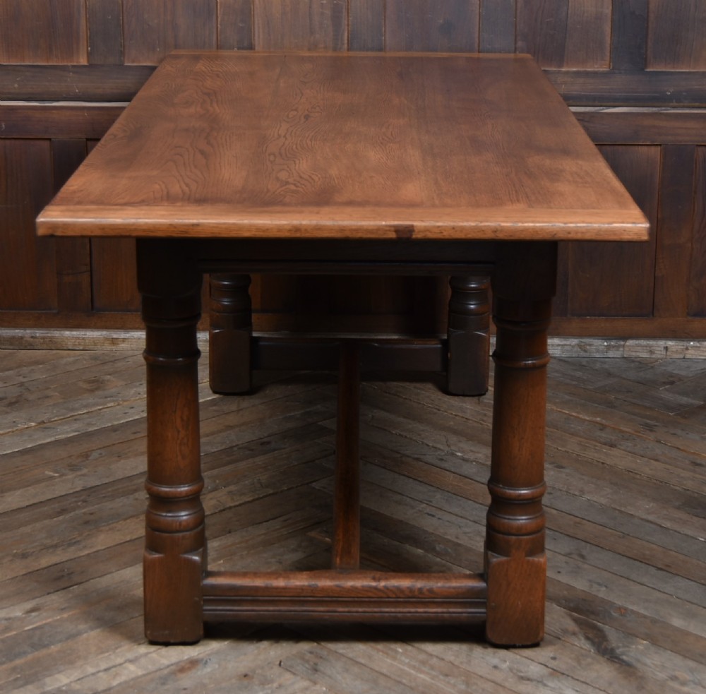 Edwardian Oak Refectory Table View II