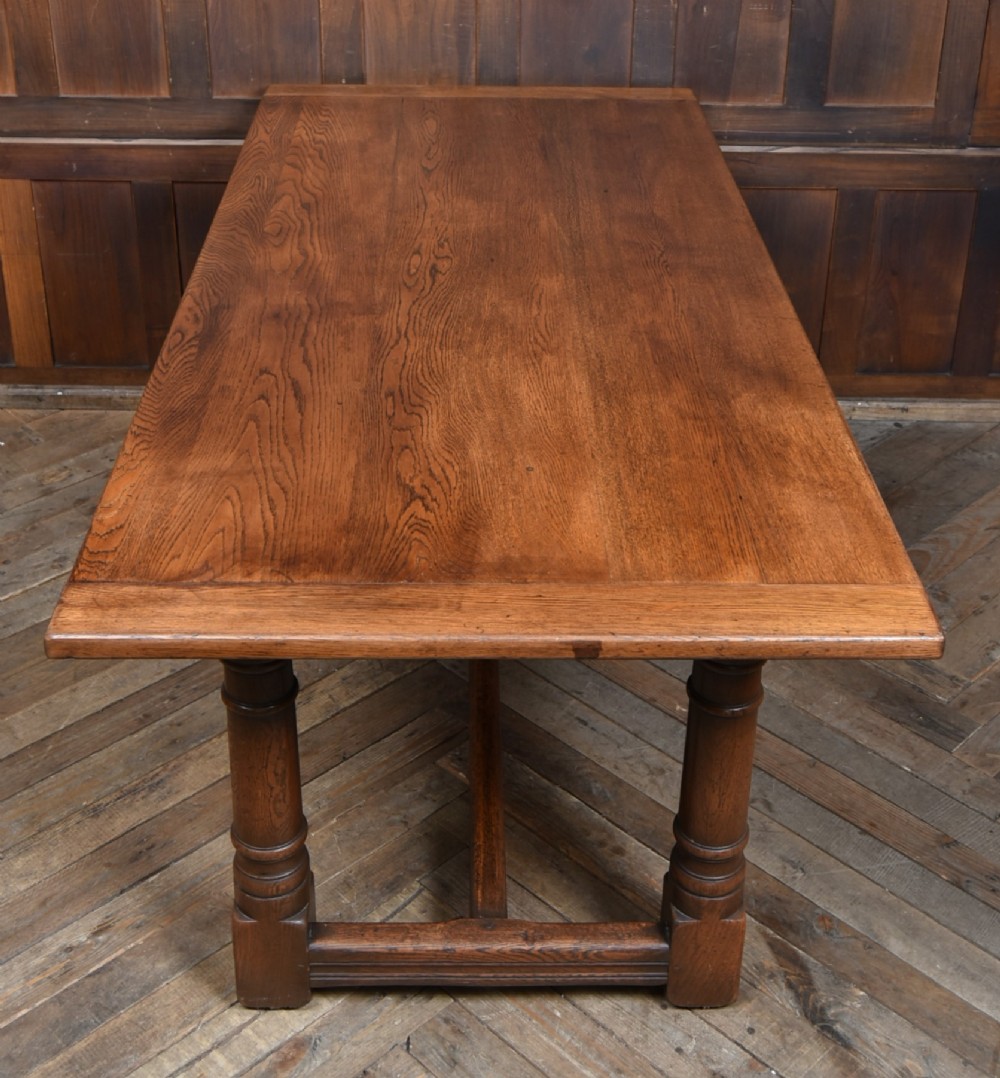 Edwardian Oak Refectory Table View III