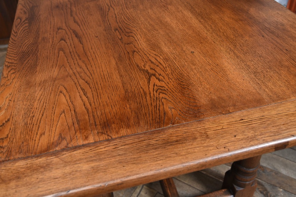 Edwardian Oak Refectory Table View IV