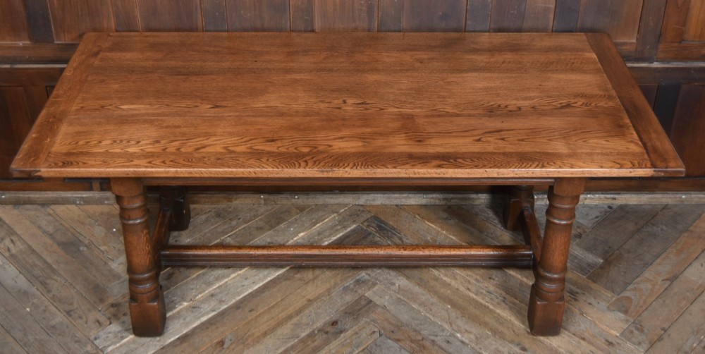 Edwardian Oak Refectory Table View VI