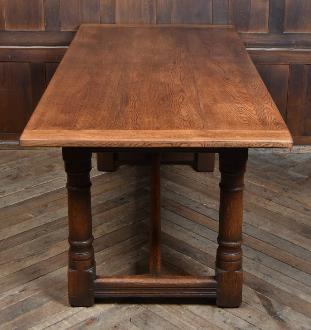 Edwardian Oak Refectory Table View VII