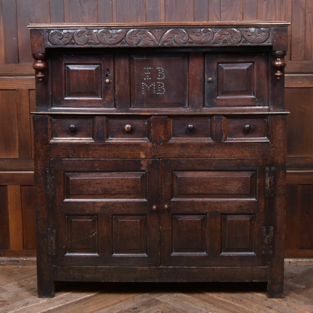 17th‑Century Oak Court Cupboard