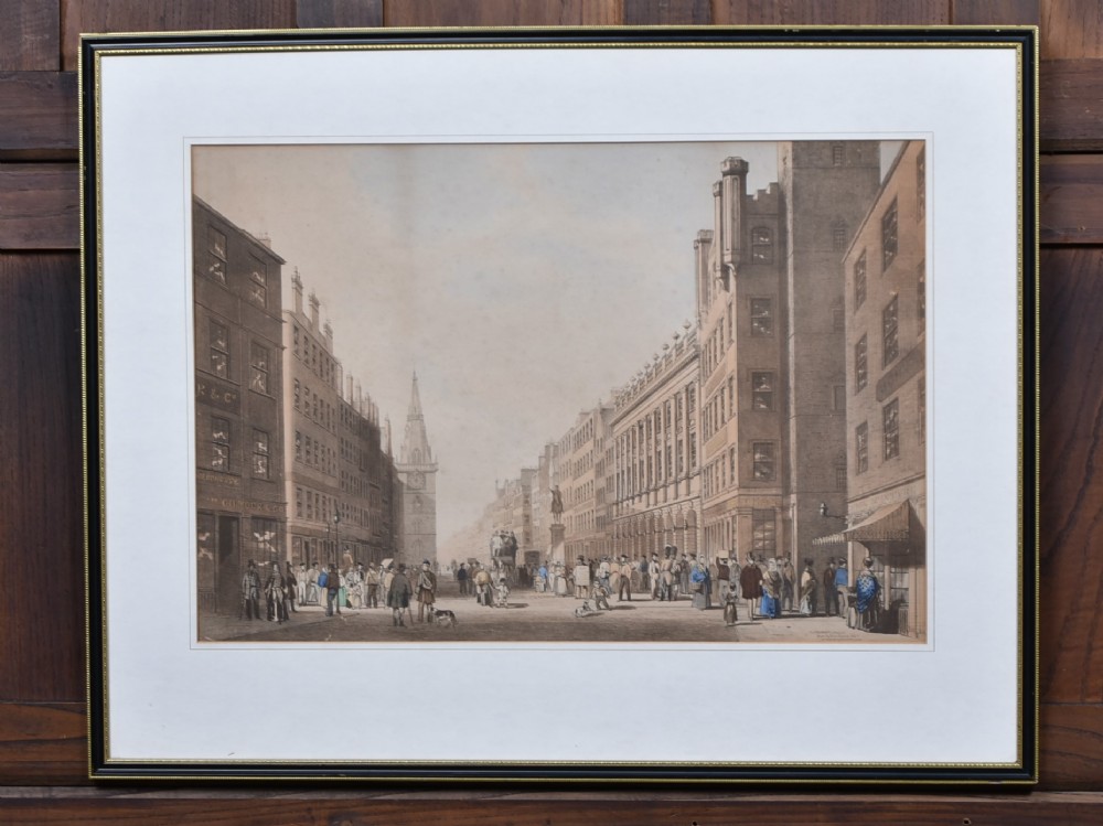 The Trongate, Glasgow — 1844 Lithograph by Robert Currick