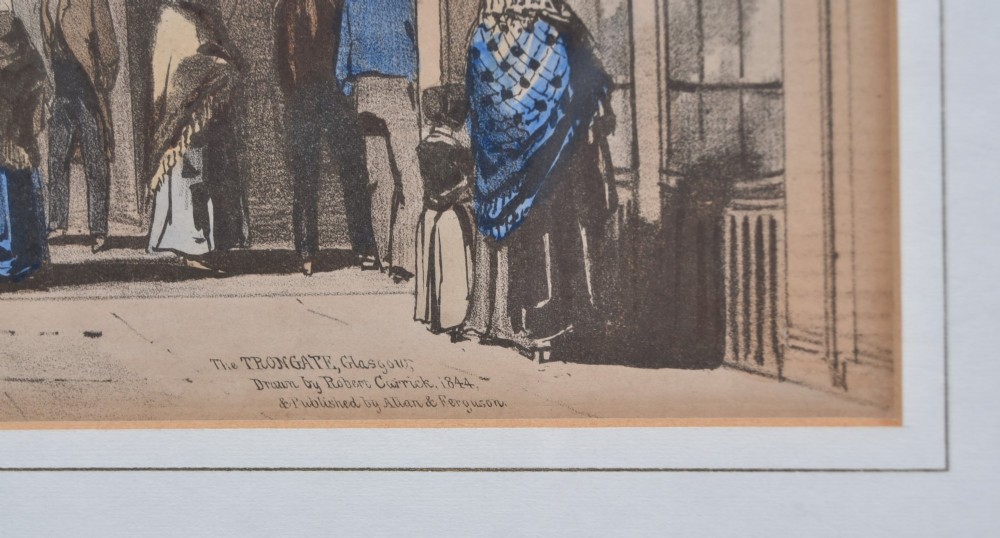 The Trongate, Glasgow — 1844 Lithograph by Robert Currick View VI