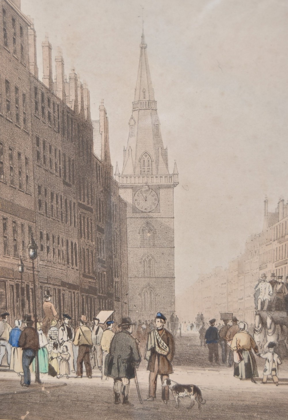The Trongate, Glasgow — 1844 Lithograph by Robert Currick View VIII