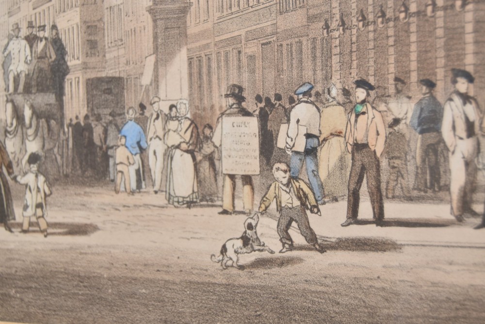 The Trongate, Glasgow — 1844 Lithograph by Robert Currick View IX