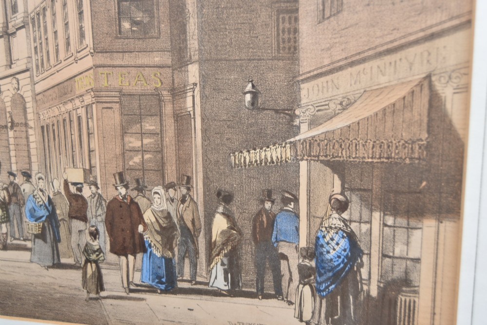 The Trongate, Glasgow — 1844 Lithograph by Robert Currick View XI