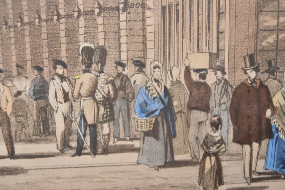 The Trongate, Glasgow — 1844 Lithograph by Robert Currick View XII