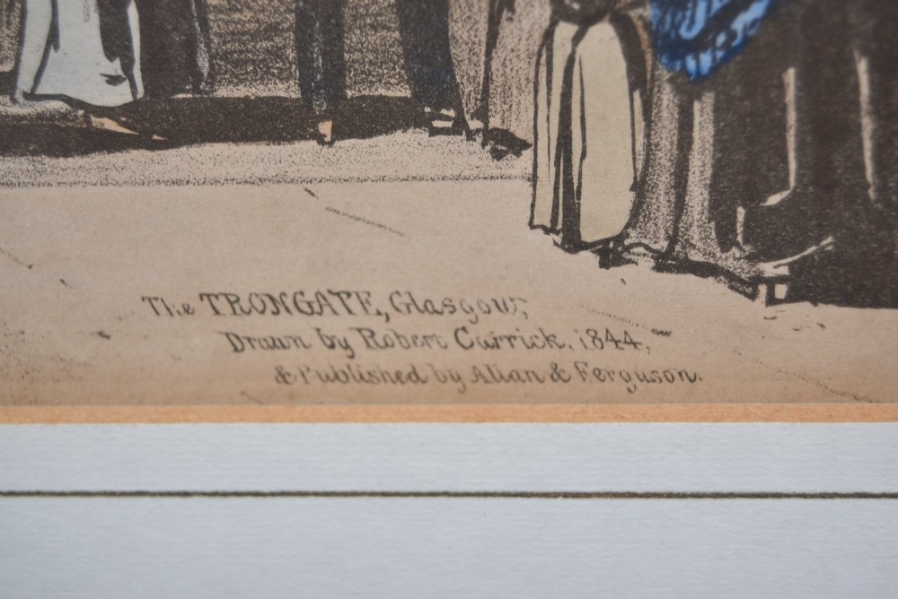 The Trongate, Glasgow — 1844 Lithograph by Robert Currick View XIII