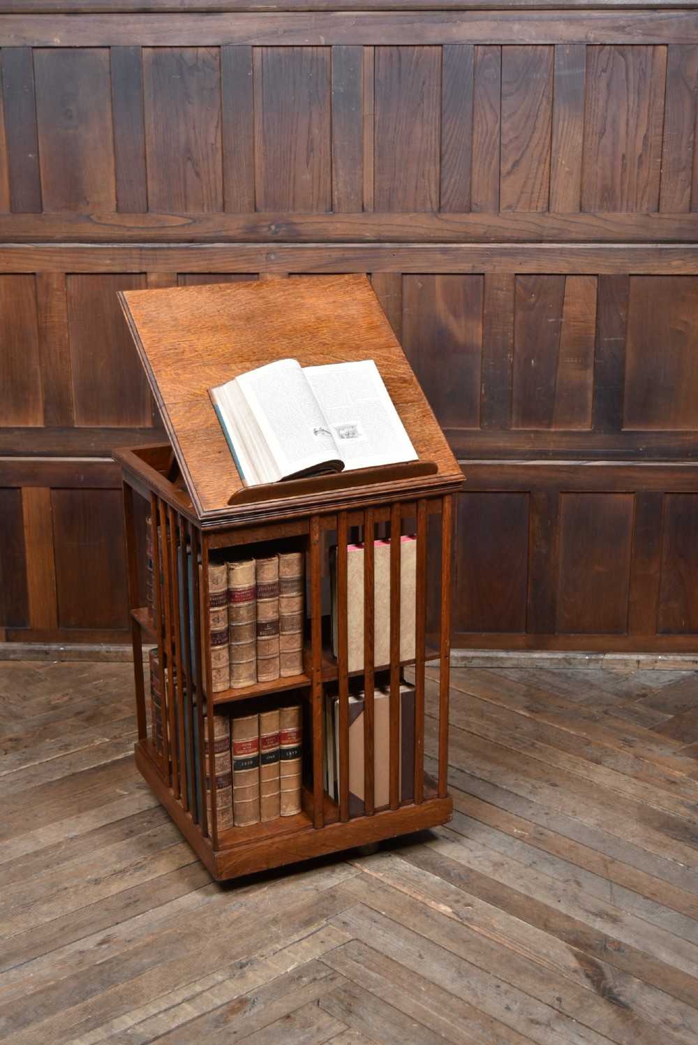 Edwardian Mahogany Revolving Bookcase