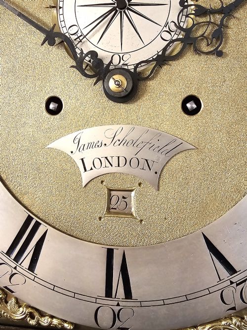 A FINE GEORGIAN BURR WALNUT LONGCASE GRANDFATHER CLOCK C1760 - ADDITIONAL PHOTO 3