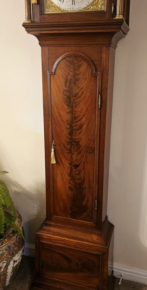 A FINE MAHOGANY GEORGIAN LONDON LONGCASE CLOCK THOMAS WAGSTAFFE C1770 - ADDITIONAL PHOTO 3