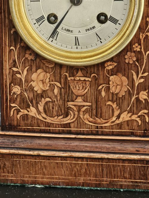 A FINE FRENCH OFFICERS OR CAMPAIGN MANTLE CARRIAGE CLOCK PARIS C1840 - ADDITIONAL PHOTO 1