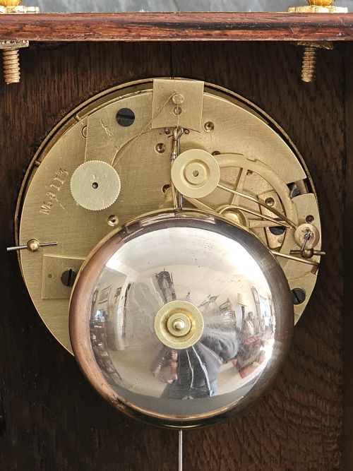 A FINE FRENCH OFFICERS OR CAMPAIGN MANTLE CARRIAGE CLOCK PARIS C1840 - ADDITIONAL PHOTO 4