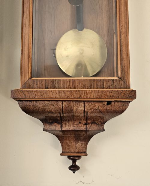 AN ELEGANT ROSEWOOD SINGLE WEIGHT VIENNA REGULATOR C1880 - ADDITIONAL PHOTO 1
