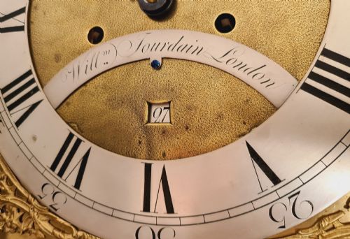 A FINE GEORGIAN LONDON LONGCASE CLOCK BY WILLIAM JOURDAIN 1780 - ADDITIONAL PHOTO 5