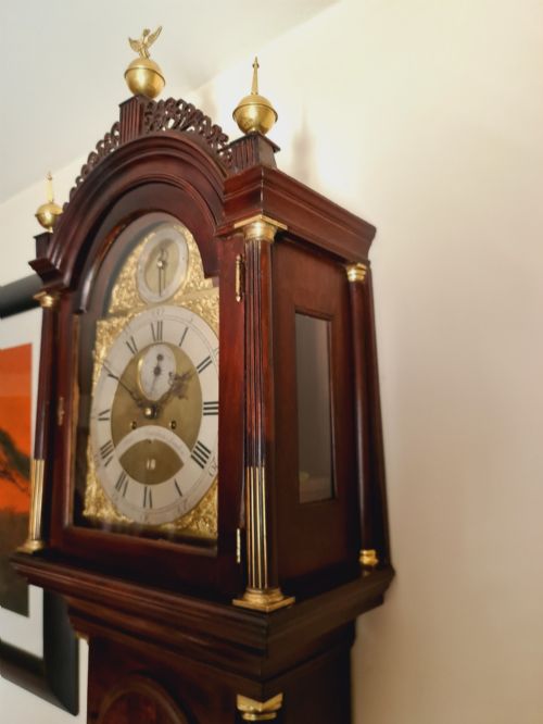 A FINE GEORGIAN LONDON LONGCASE CLOCK BY WILLIAM JOURDAIN 1780 - ADDITIONAL PHOTO 8