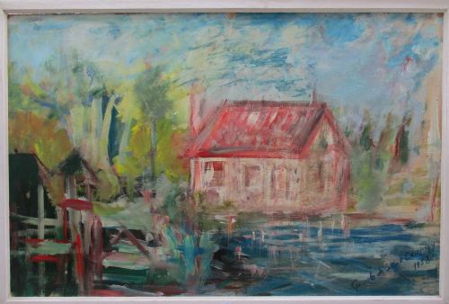 Consuelo De Saint Exupery - Wife of Antoine, Le Petit Prince- Original Impressionist Oil Painting,1958