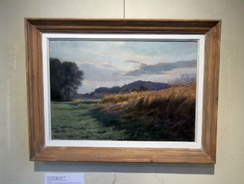 fig 1. Summer Meadow, 1895, Antique Impressionnist Oil by Edmond Alphonse Delfonte