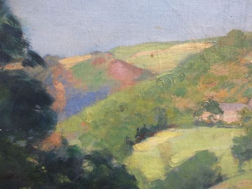 fig 2. Russian - American Impressionnist Manuel Barthold (1874- 1947) Haystacks, ca 1910 oil on canvas