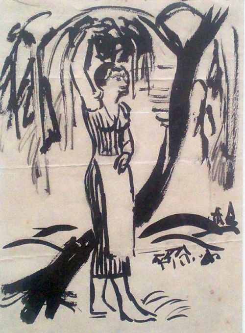 fig 1. Bloomsbury Group antique drawing  